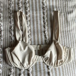 Brand new Tularosa cream swim top!